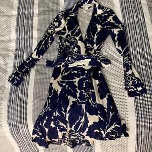 DVF New Jeanne Two silk jersey wrap dress size 0